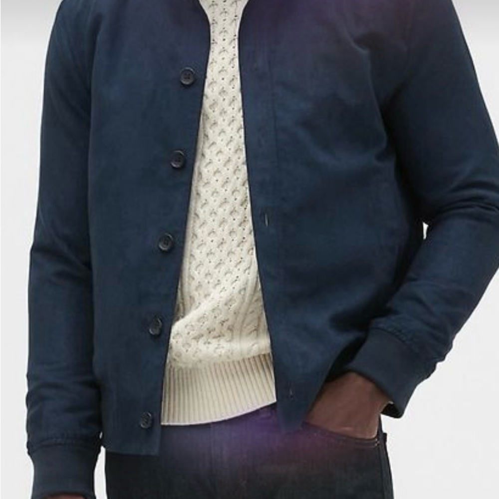 Banana Republic VEGAN SUEDE BUTTON FRONT JACKET